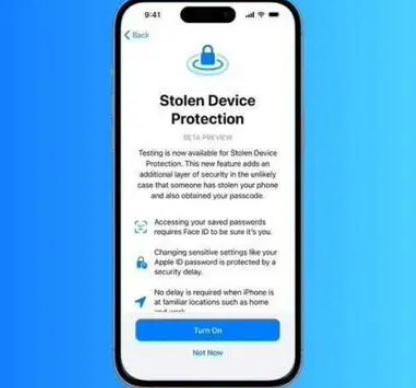 龙江镇苹果授权维修店分享被盗设备保护功能开启方法 