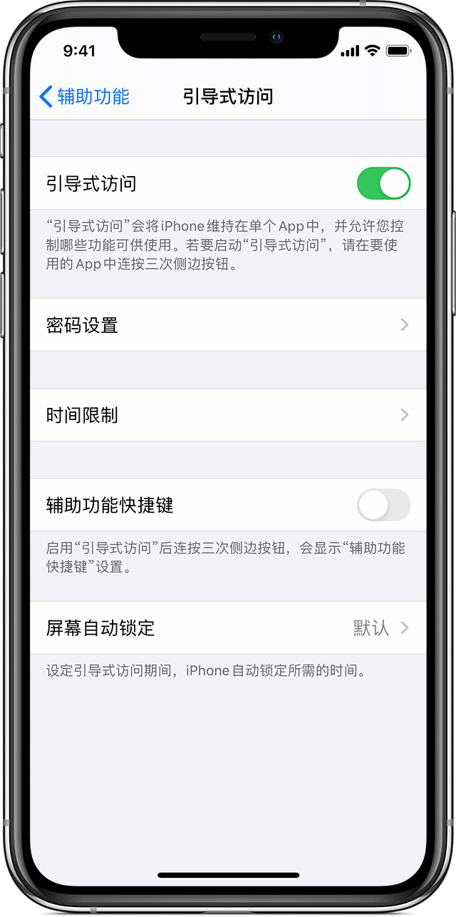 龙江镇苹果手机维修分享如何在 iPhone 上退出引导式访问 